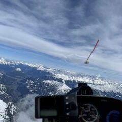 Verortung via Georeferenzierung der Kamera: Aufgenommen in der Nähe von Gemeinde Strengen, Österreich in 4400 Meter